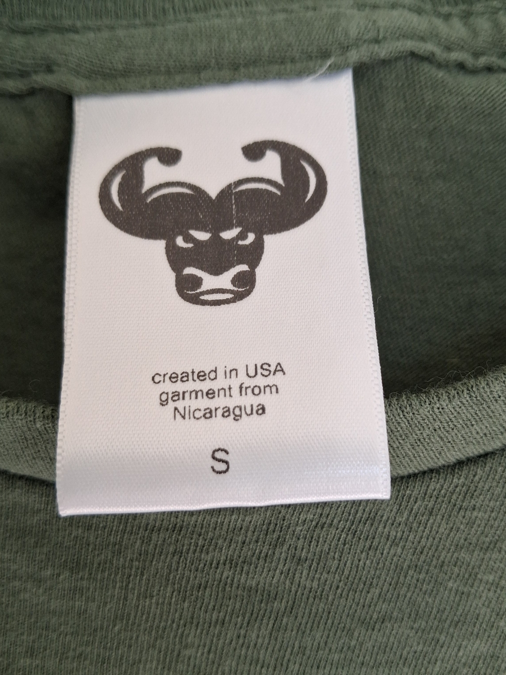 Youth Yoked Life "Light Yoked Bull" Graphic T-Shirt - Military Green - Small - Picture 4 of 7